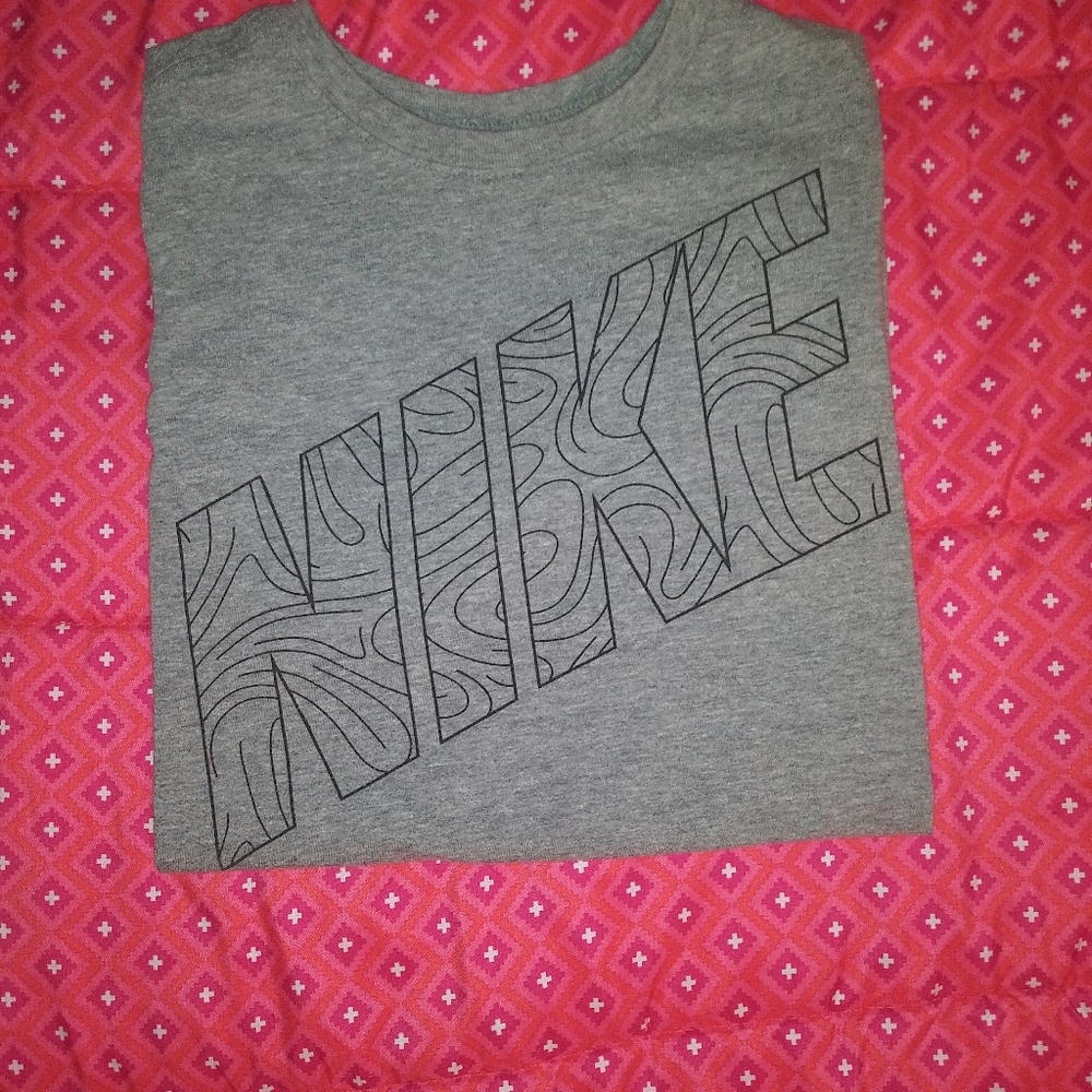 Nike Logo Gray Short Sleeve T-Shirt